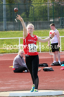 Shot putt, 2021 NECAA Middlesbrough Open Meting, Sunday, May 9th. Photo: David T. Hewitson/Sports for All Pics